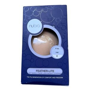 NuBra Feather-Lite F700 Fair E Strapless Backless Adhesive Bra New